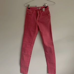 Zara Skinny Jeans Red/Pink